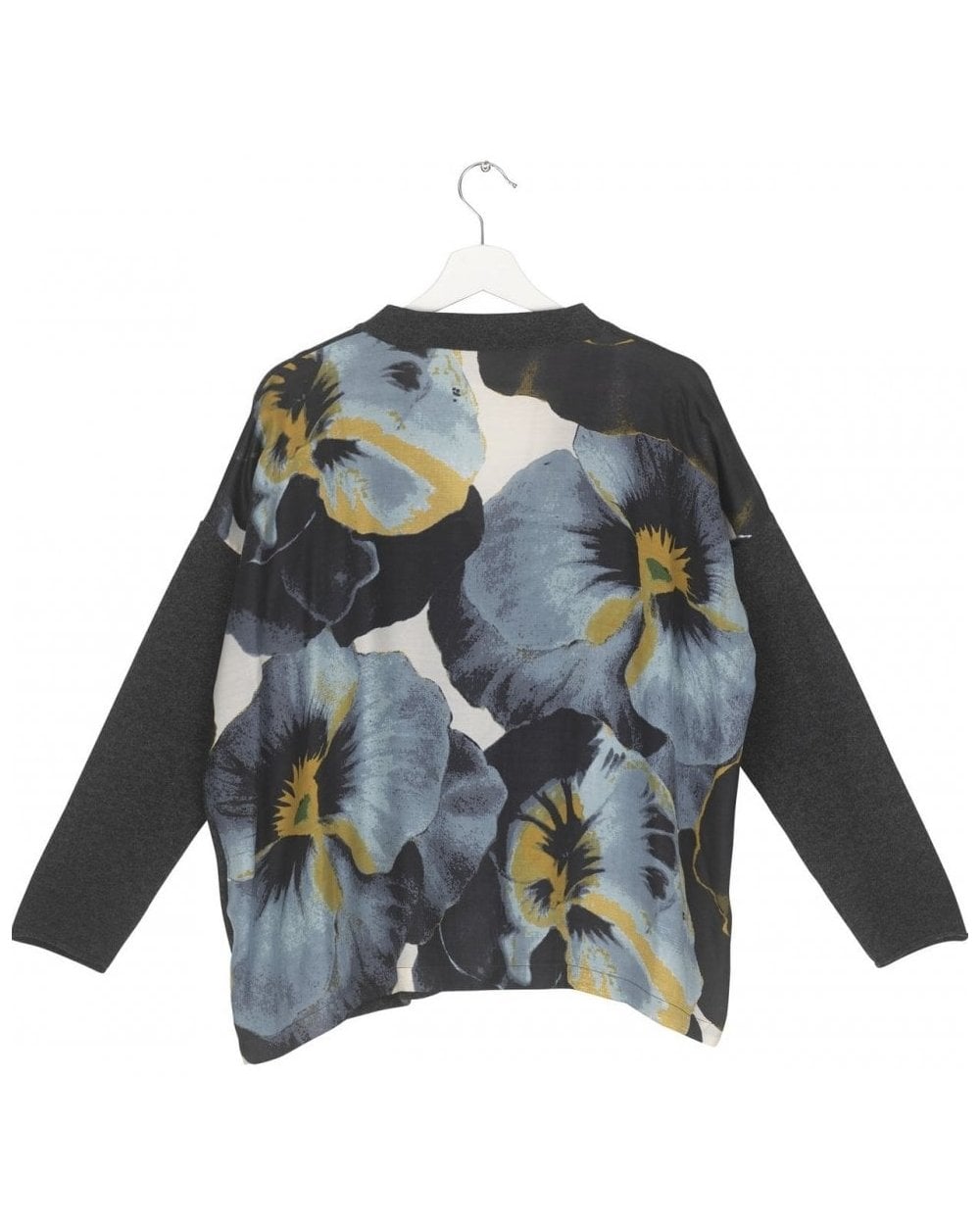 Pansy Grey Oversized Cardigan - M/L
