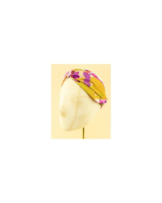 Orchid Elasticated Headband - Mustard
