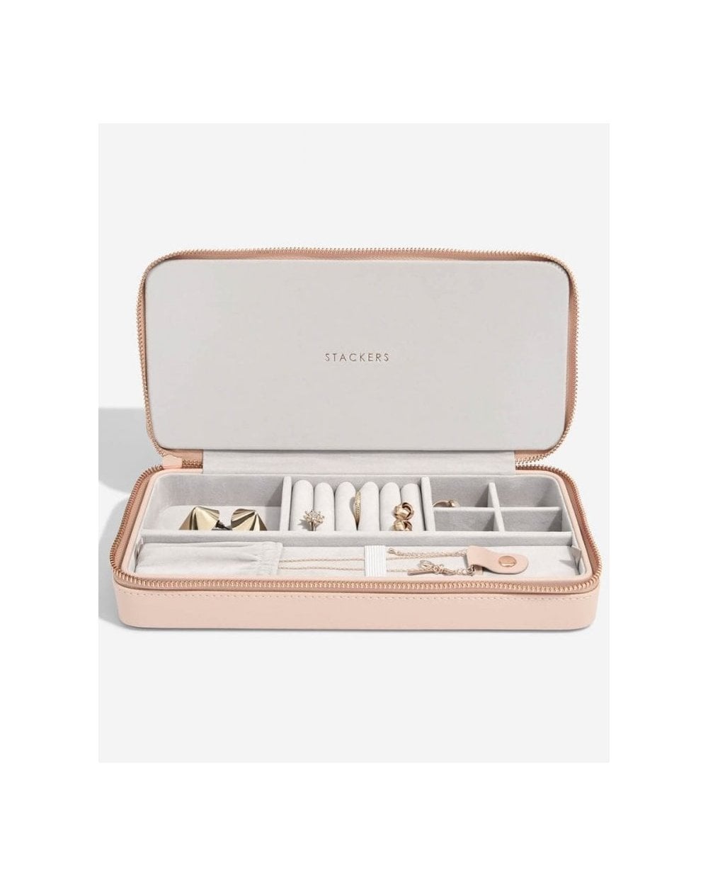 Blush Sleek Necklace Zipped Jewellery Box