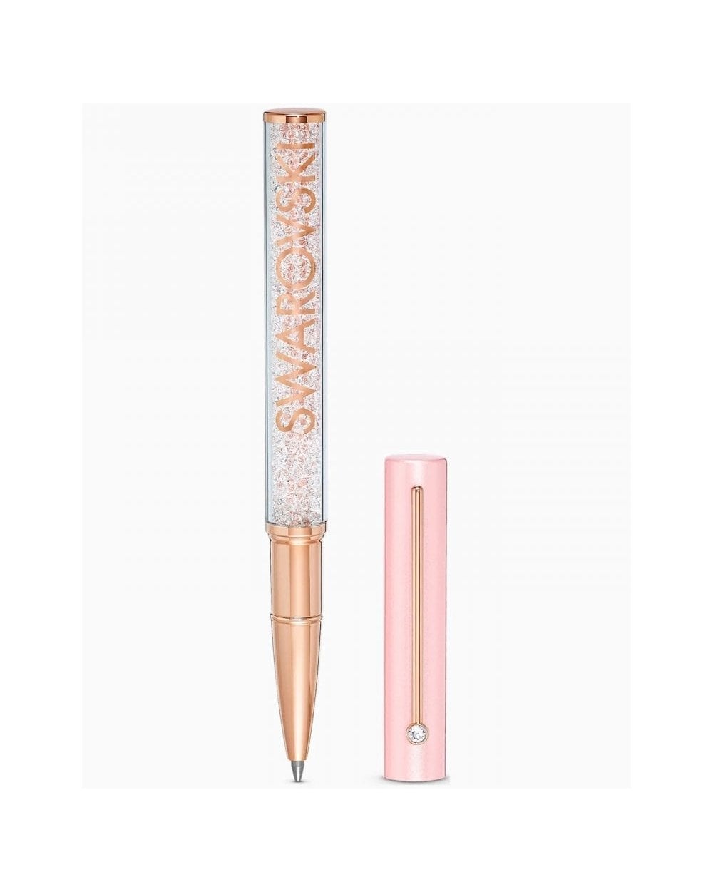Crystalline Gloss Ballpoint Pen, Pink, Rose-Gold Tone Plated