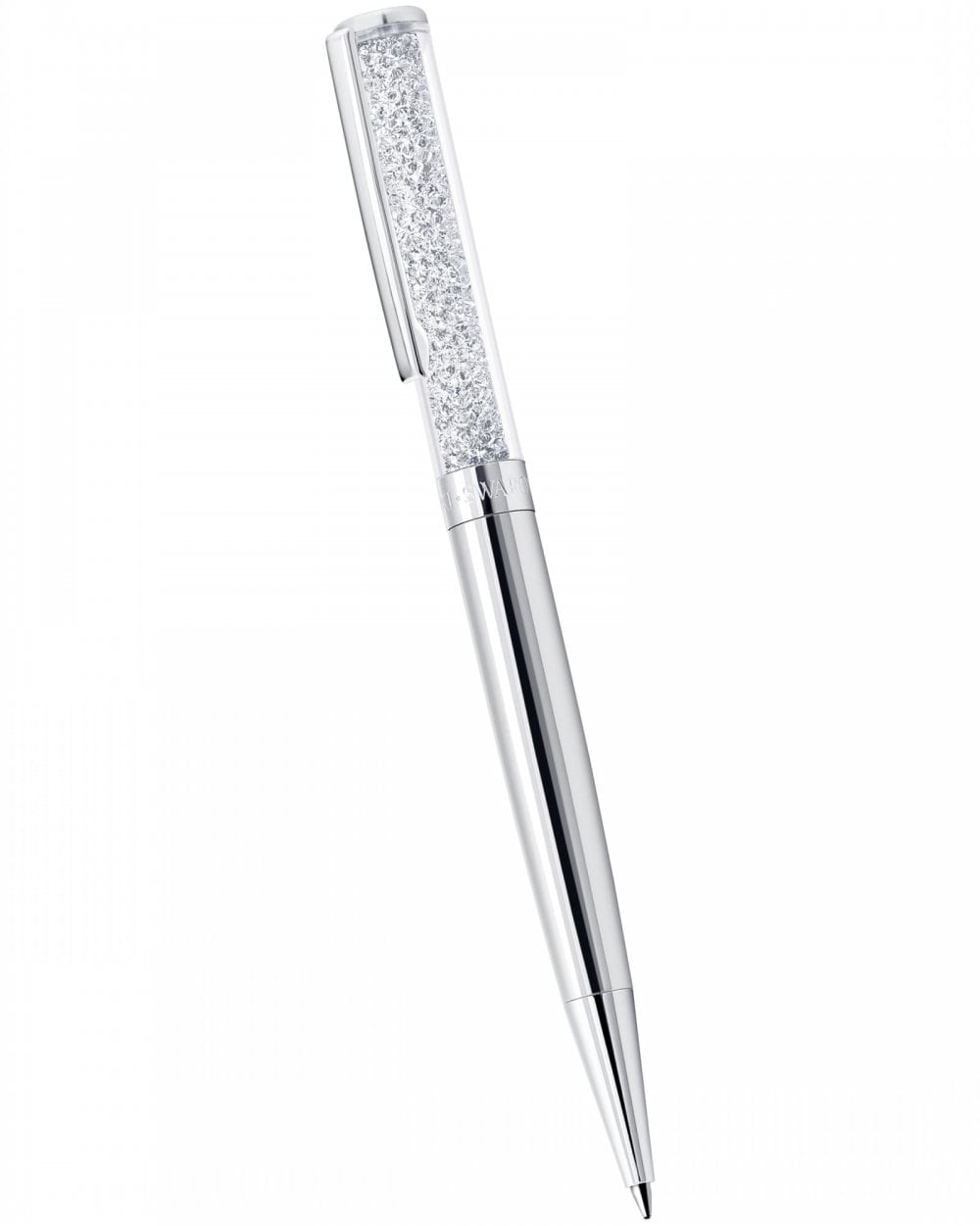 Crystalline Silver Ballpoint Pen