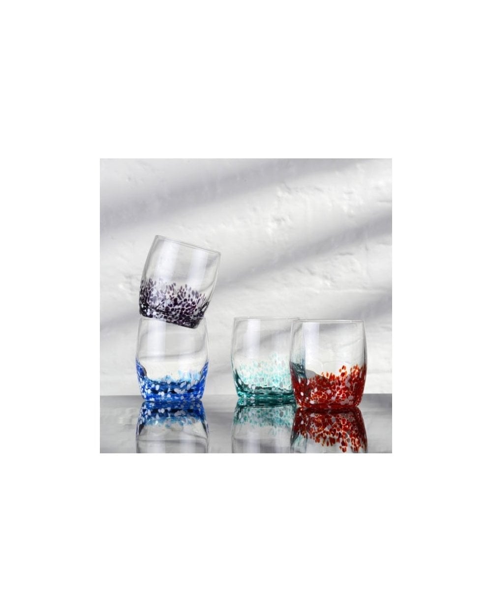 Set of 4 Speckle Tumblers