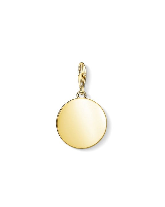 Yellow Gold Engravable Coin Charm 1635-413-39