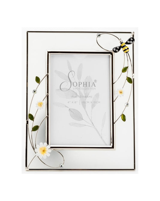 4" x 6" - SOPHIA® Classic Collection Wire & Glass Bee Frame