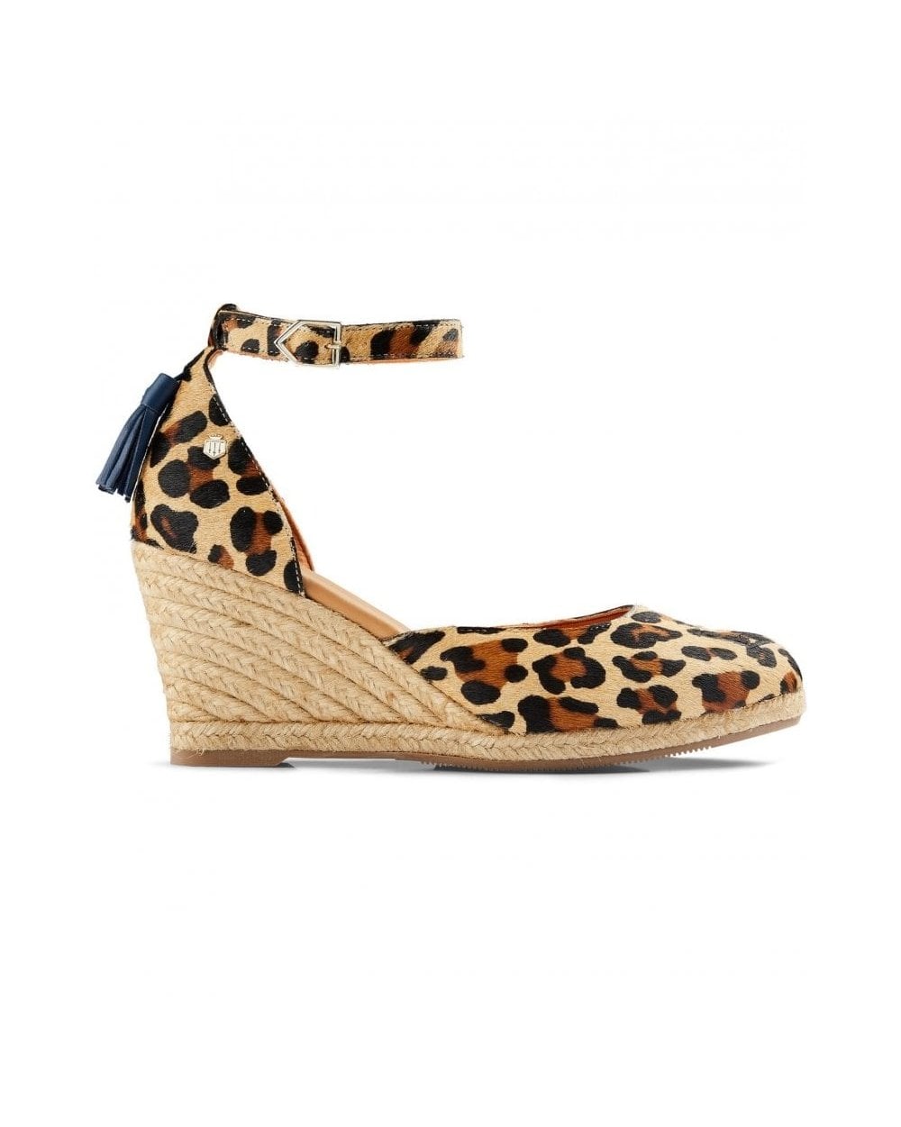 Monaco Haircalf Wedge Espadrille