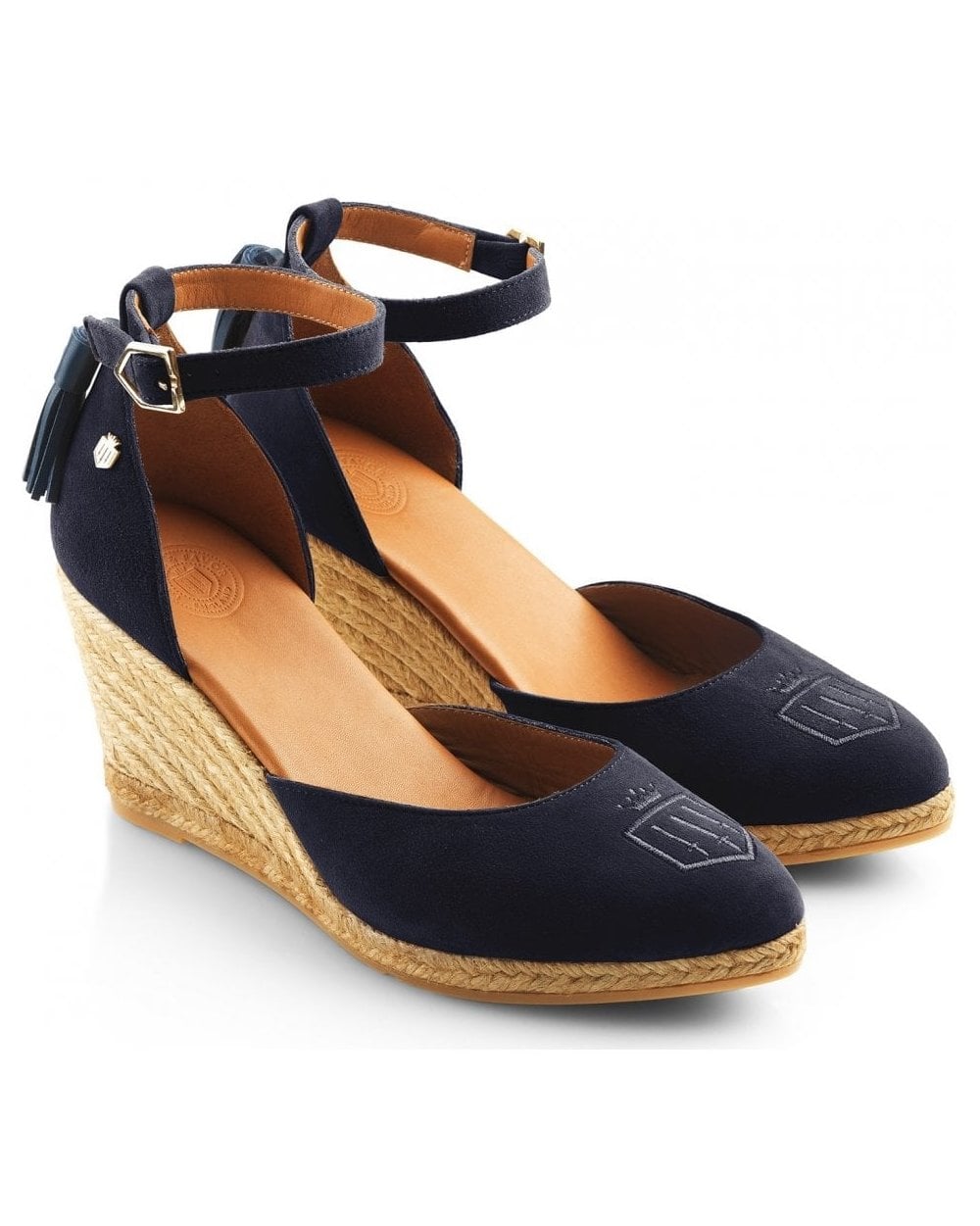 Monaco Suede Wedge Espadrille