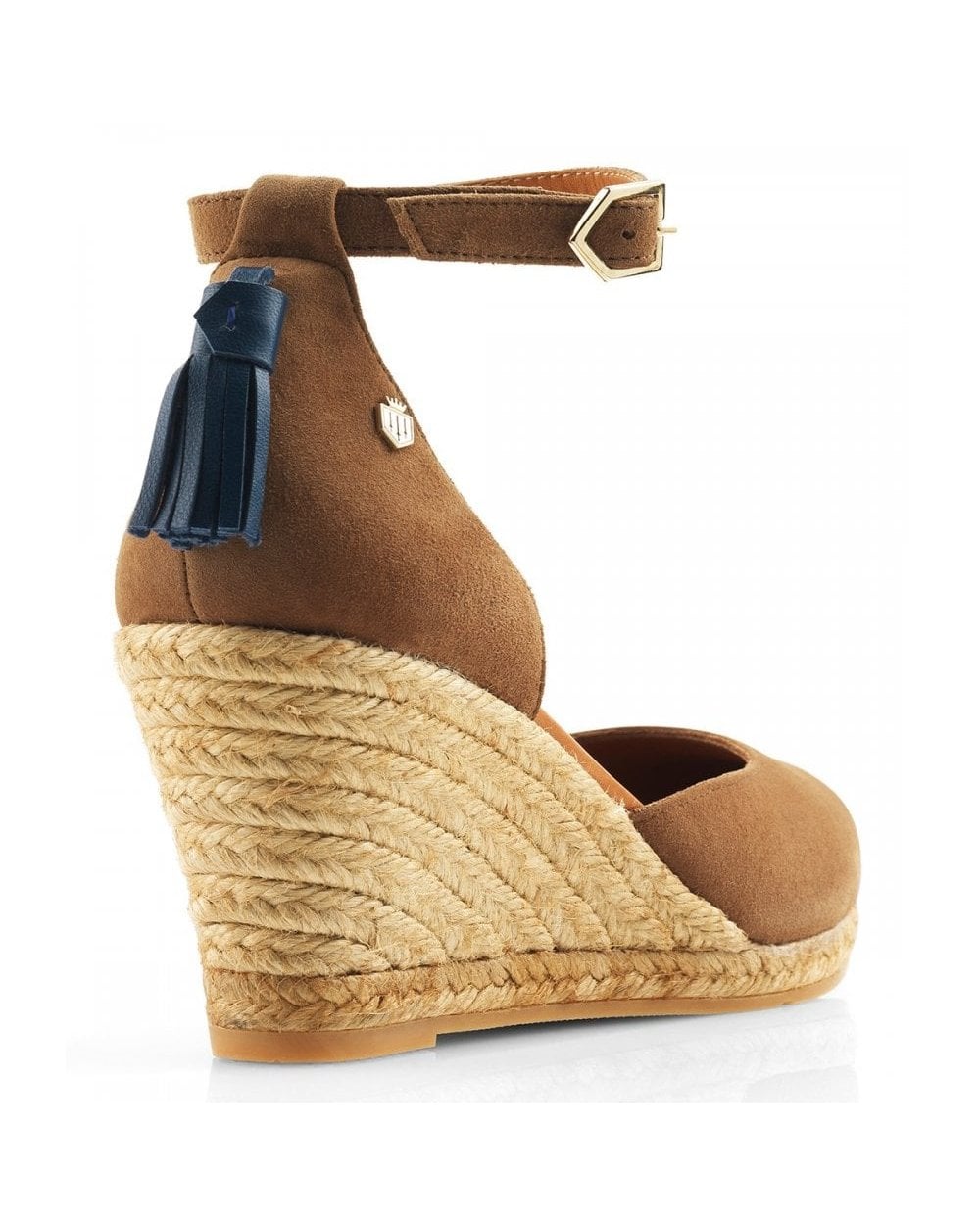 Monaco Suede Wedge Espadrille