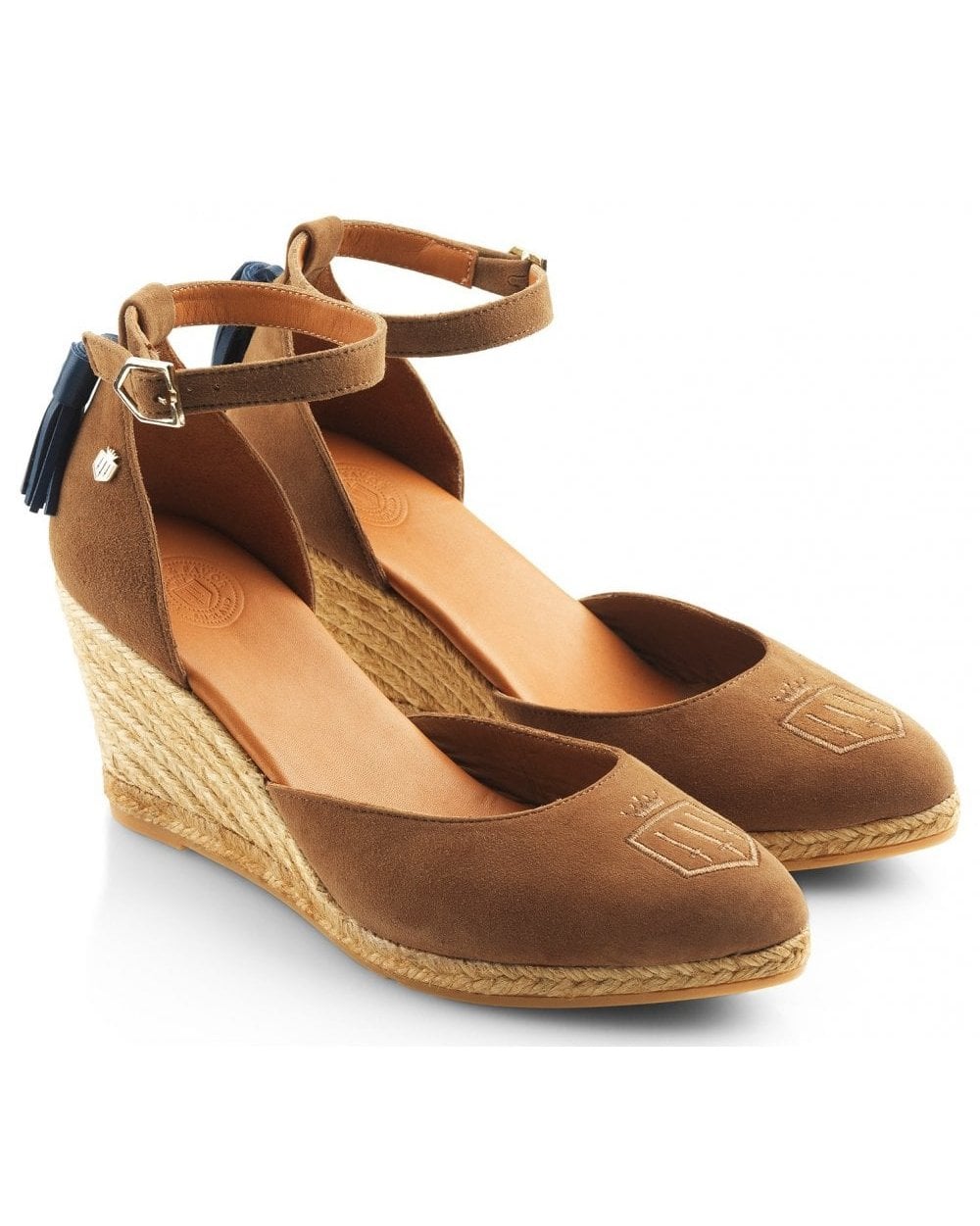 Monaco Suede Wedge Espadrille