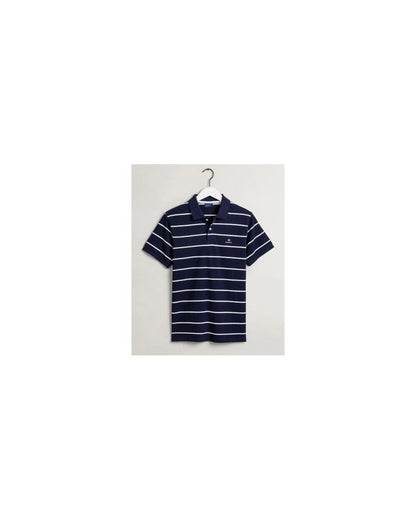 Breton Stripe Pique Polo Shirt