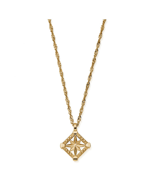 Gold Twisted Rope Chain Inner Guidance Necklace
