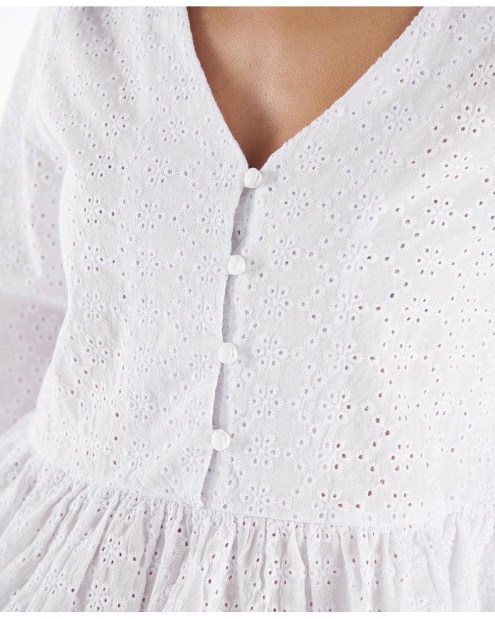 Broderie Anglaise Bindweed Blouse