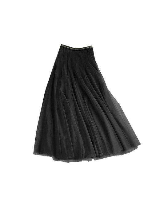 Tulle Layer Skirt Black Large