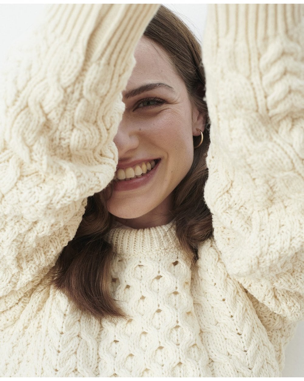 Inishmore Ladies Slim-fit Aran Sweater