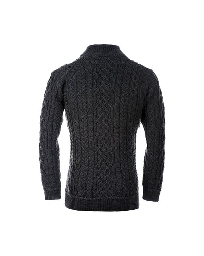 Lackaun Men's 1/4 Zip Aran Sweater
