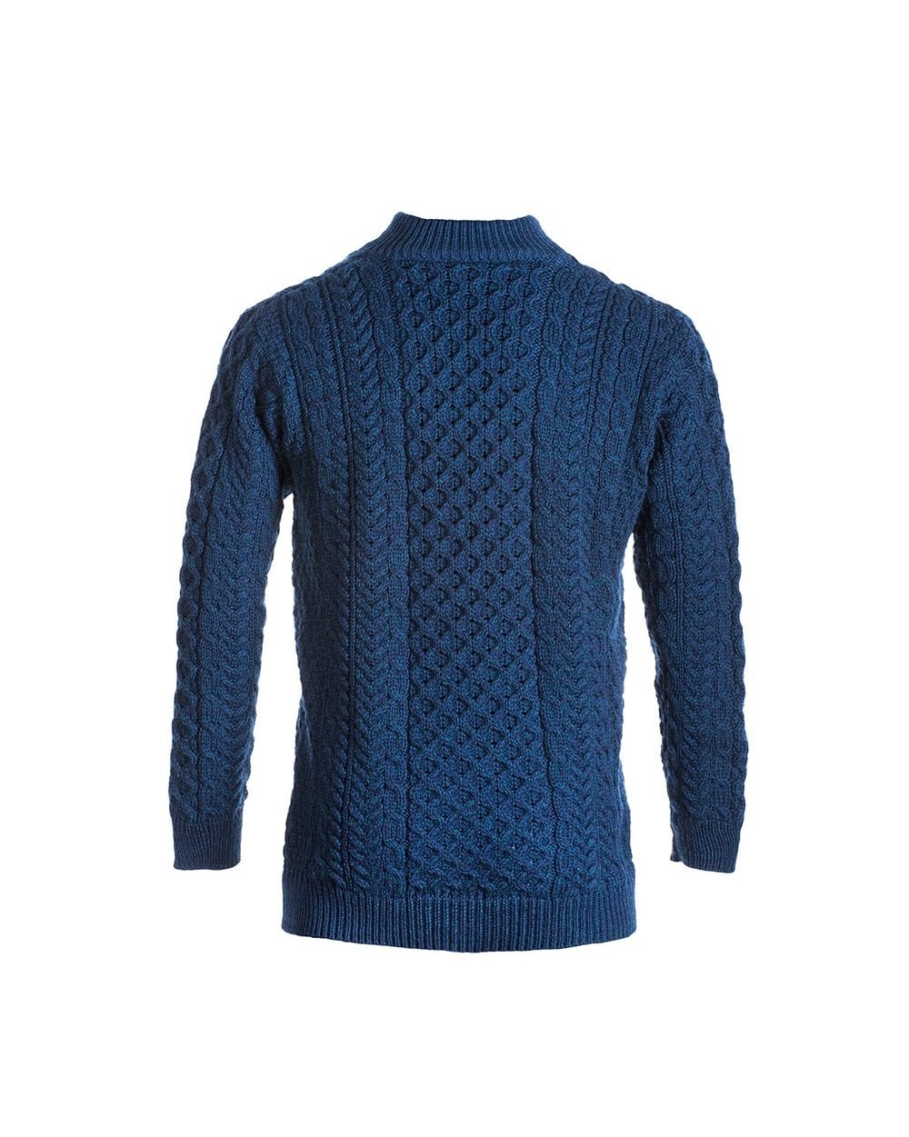 Ballycroy Mens Aran Half Zip Sweater