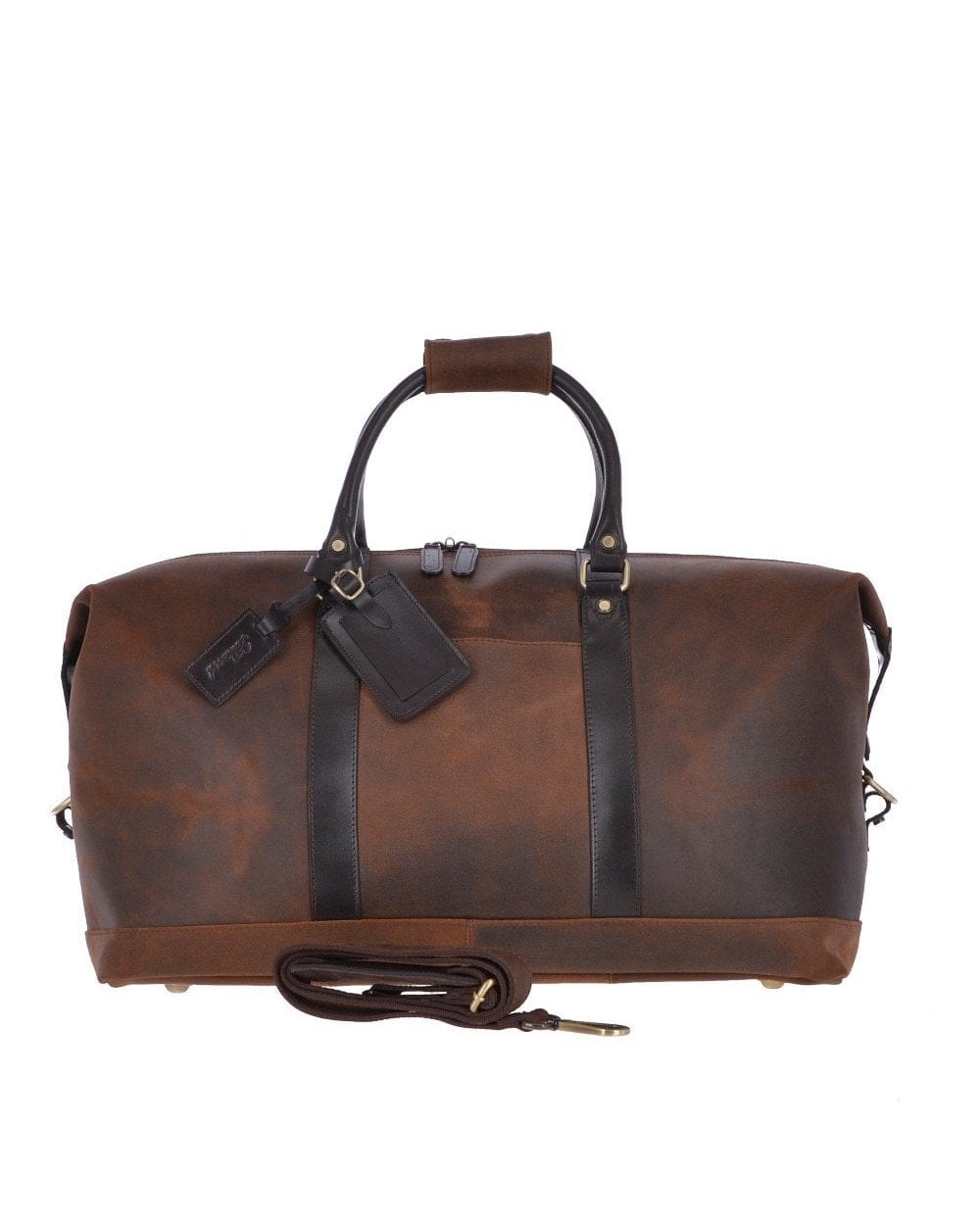 Marcus Leather Weekend Bag - Brown