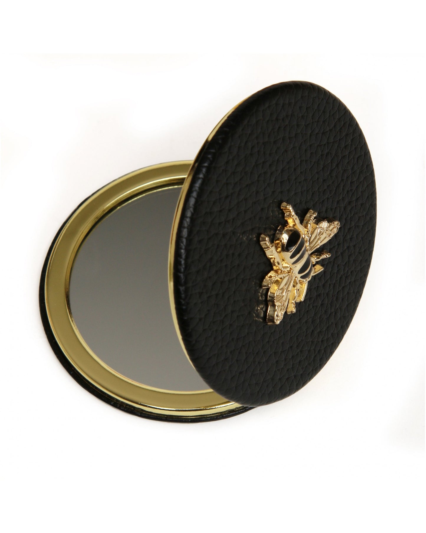 Black Round Compact Mirror