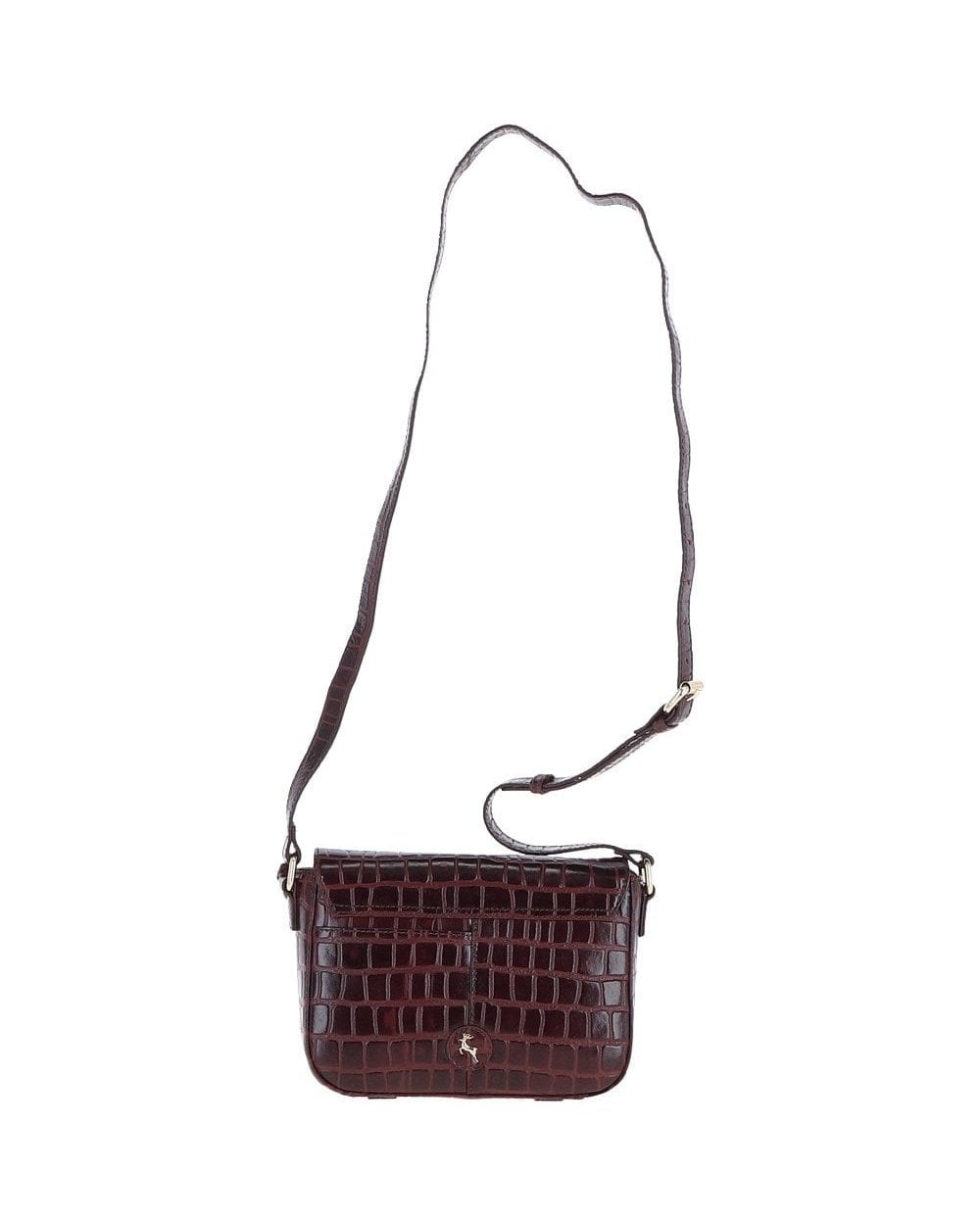 Leather Crossbody Bag - Bordeaux