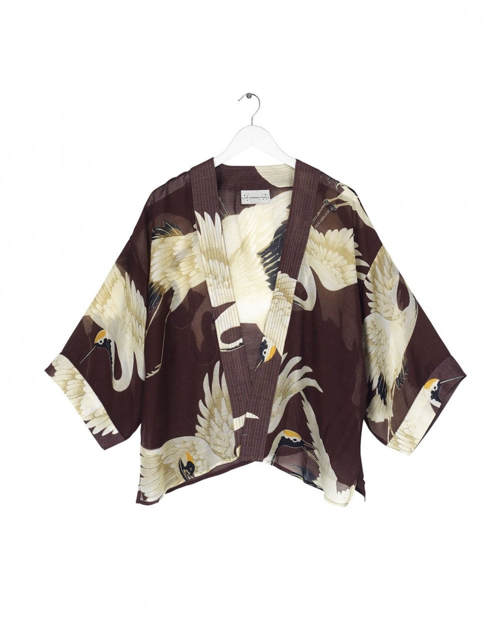 Stork Burgundy Kimono