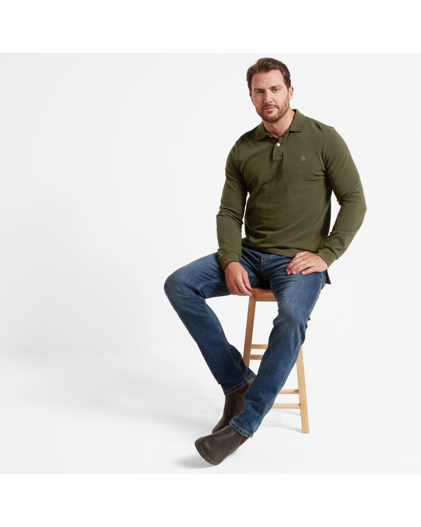 St Ives Long Sleeve Polo Shirt