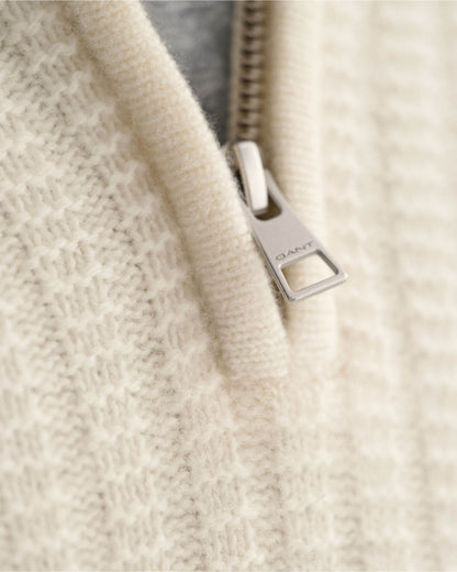 Textured Half-Zip Sweater