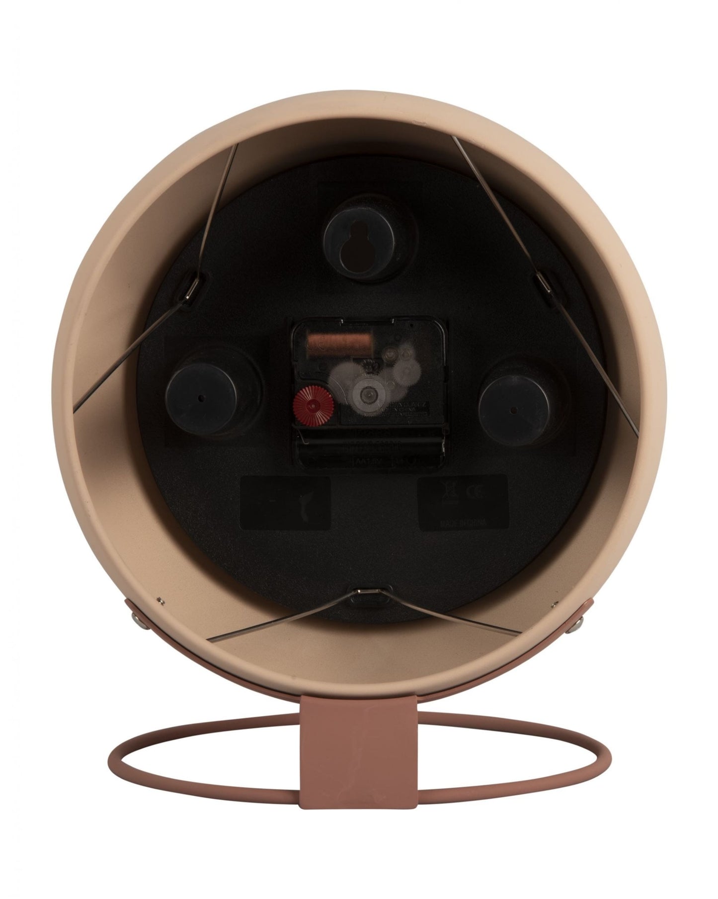 Table Clock Nirvana Globe Sand Brown