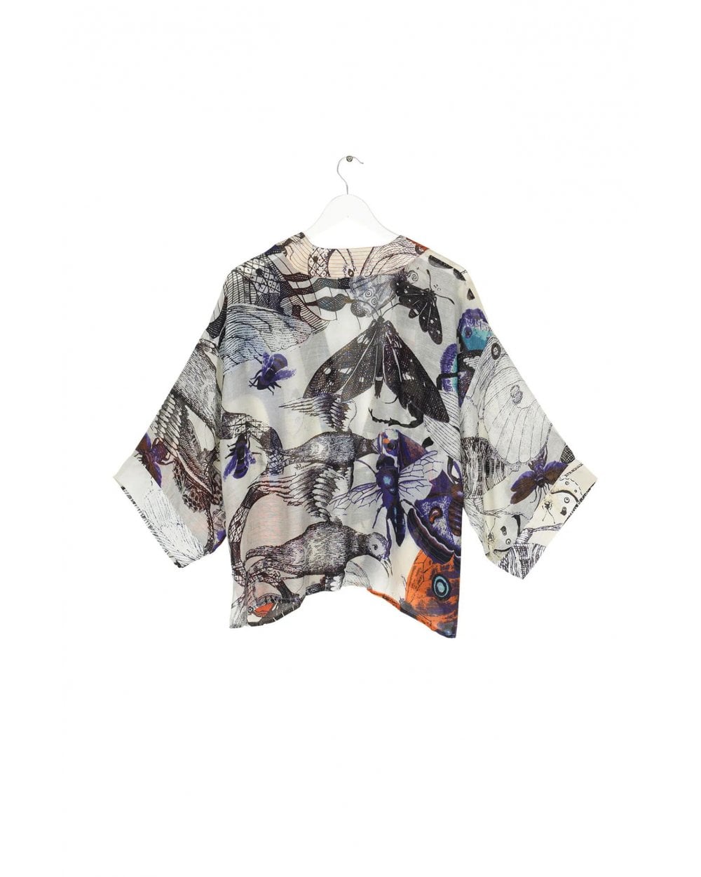 Butterflies Cobalt Kimono