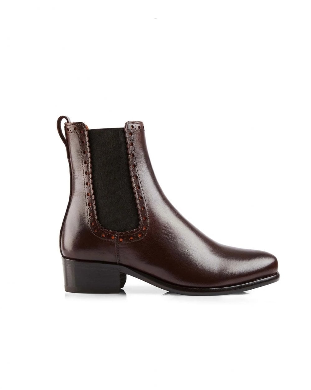 Leather Brogued Chelsea Boot
