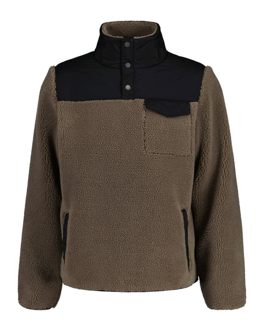 Button-Collar Fleece Jumper