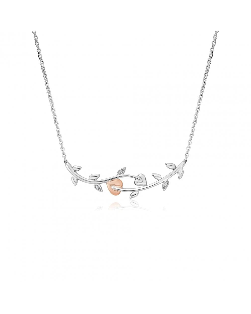 Tree of Life Sterling Silver Vine Necklace with Topaz