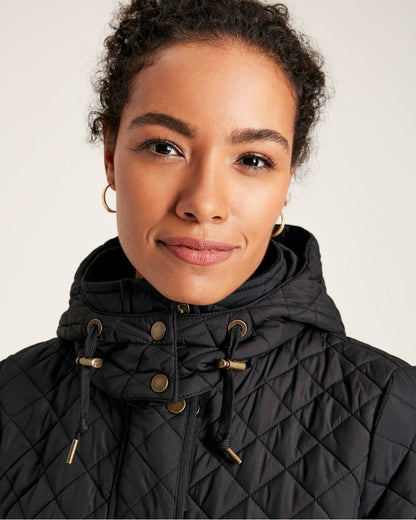 Chatsworth Diamond Quilted Coat With Hood