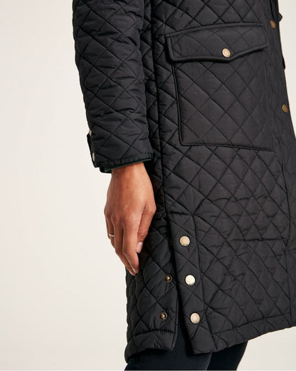 Chatsworth Diamond Quilted Coat With Hood