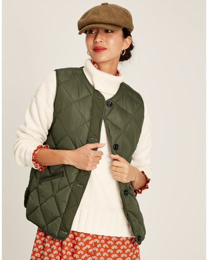 Radley Diamond Quilt Gilet With Buttons