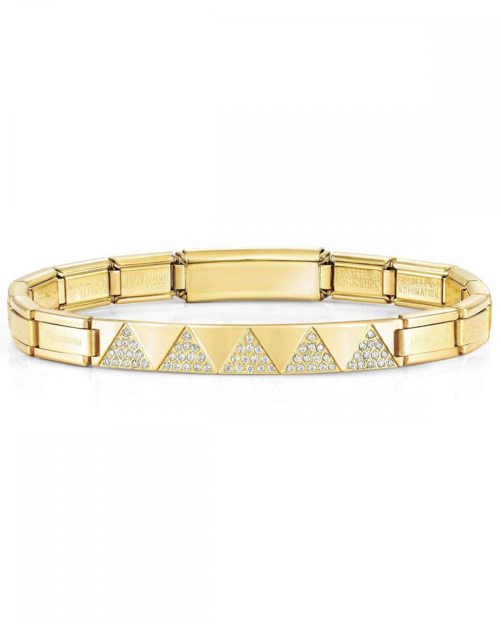 Trendsetter New York Bracelet, Yellow finish with Cubic Zirconia