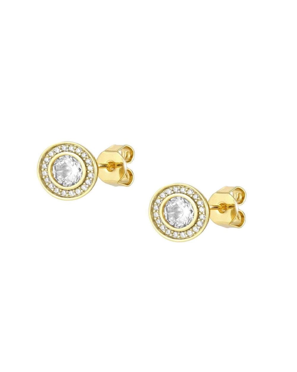 Aurea Stud Earrings, White