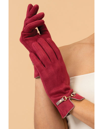 Kylie Faux Suede Gloves