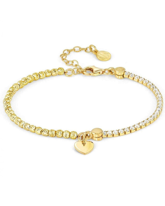 Chic & Charm Bracelet, Yellow Gold Heart
