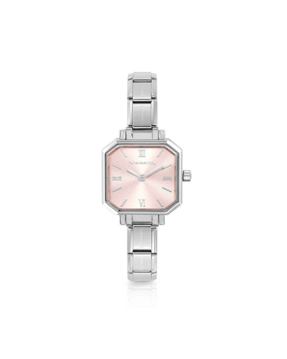 PARIS Watch Rectangular strap, Pink
