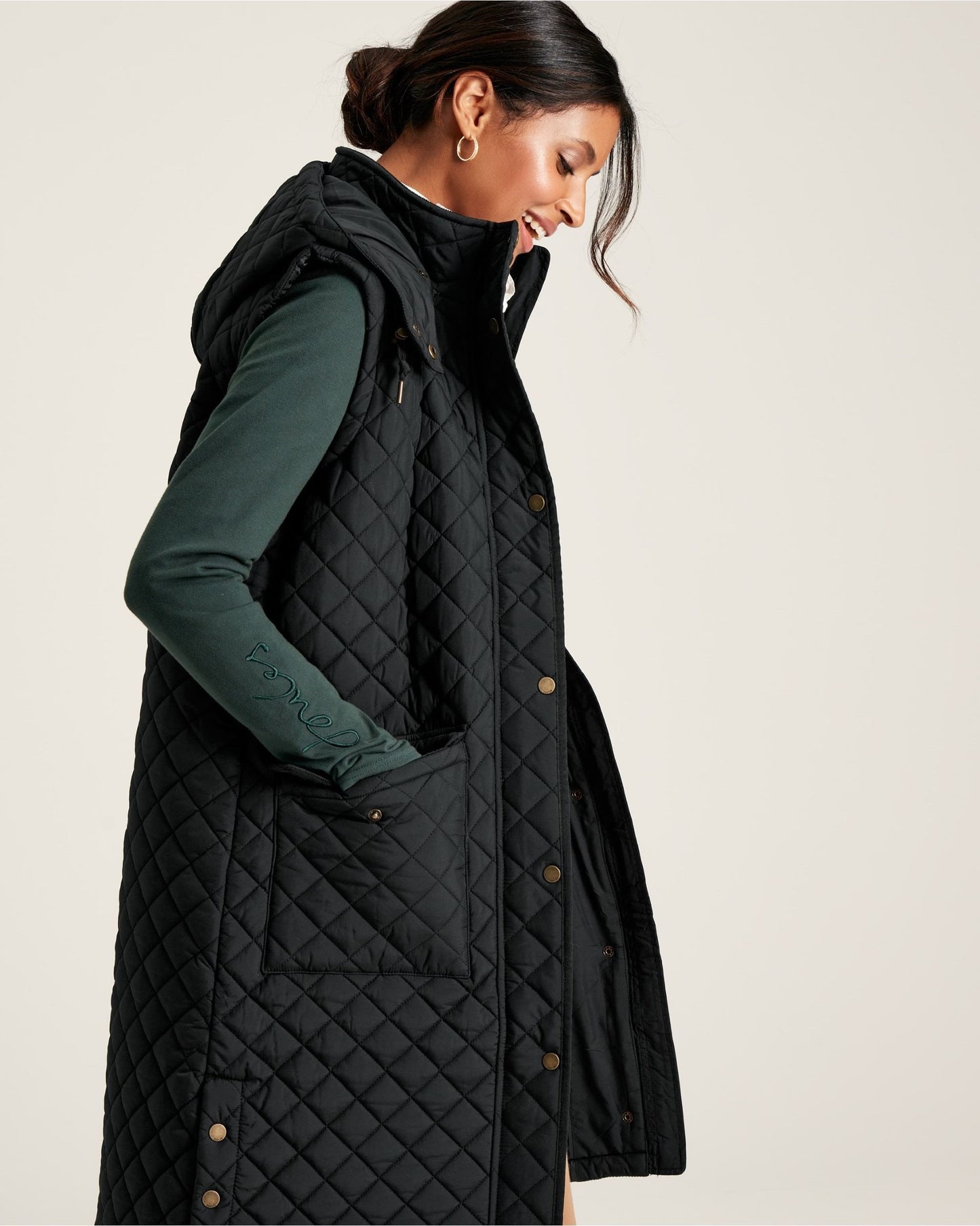 Chatsworth Gilet Longline Diamond Quilted Gilet