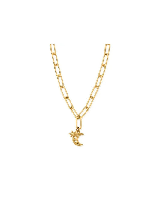 Gold Link Chain Hope And Guidance Necklace