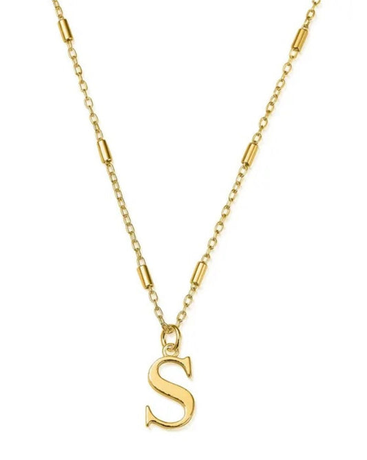 Gold Iconic Initial Necklace - S