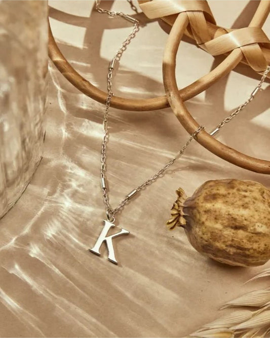 Iconic Initial Necklace - K