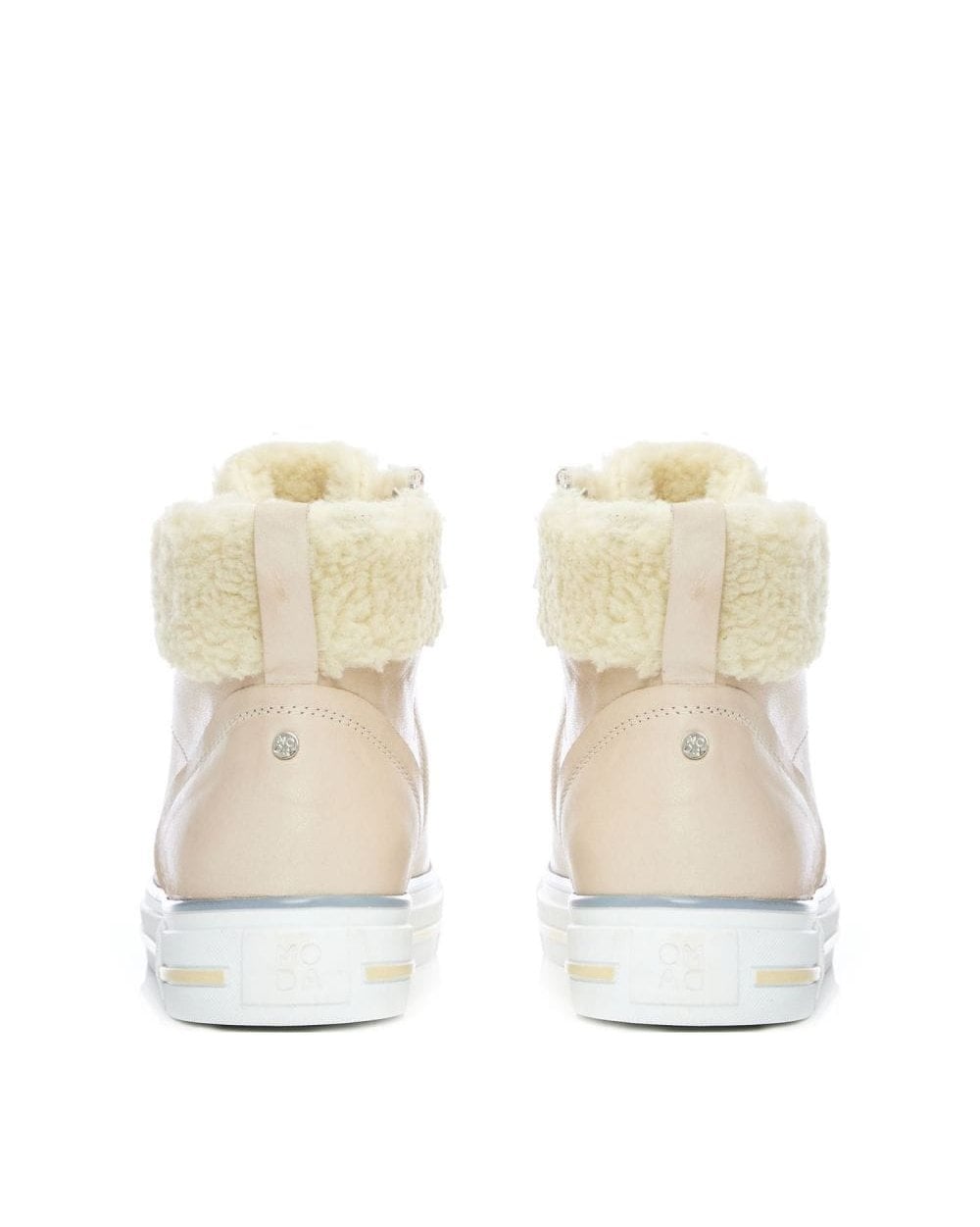 Anniia Cream Leather Trainer
