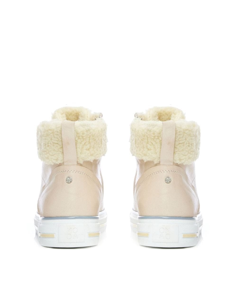 Anniia Cream Leather Trainer