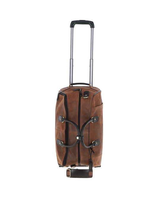 Adrian Leather Trolly Holdall Oily Brown