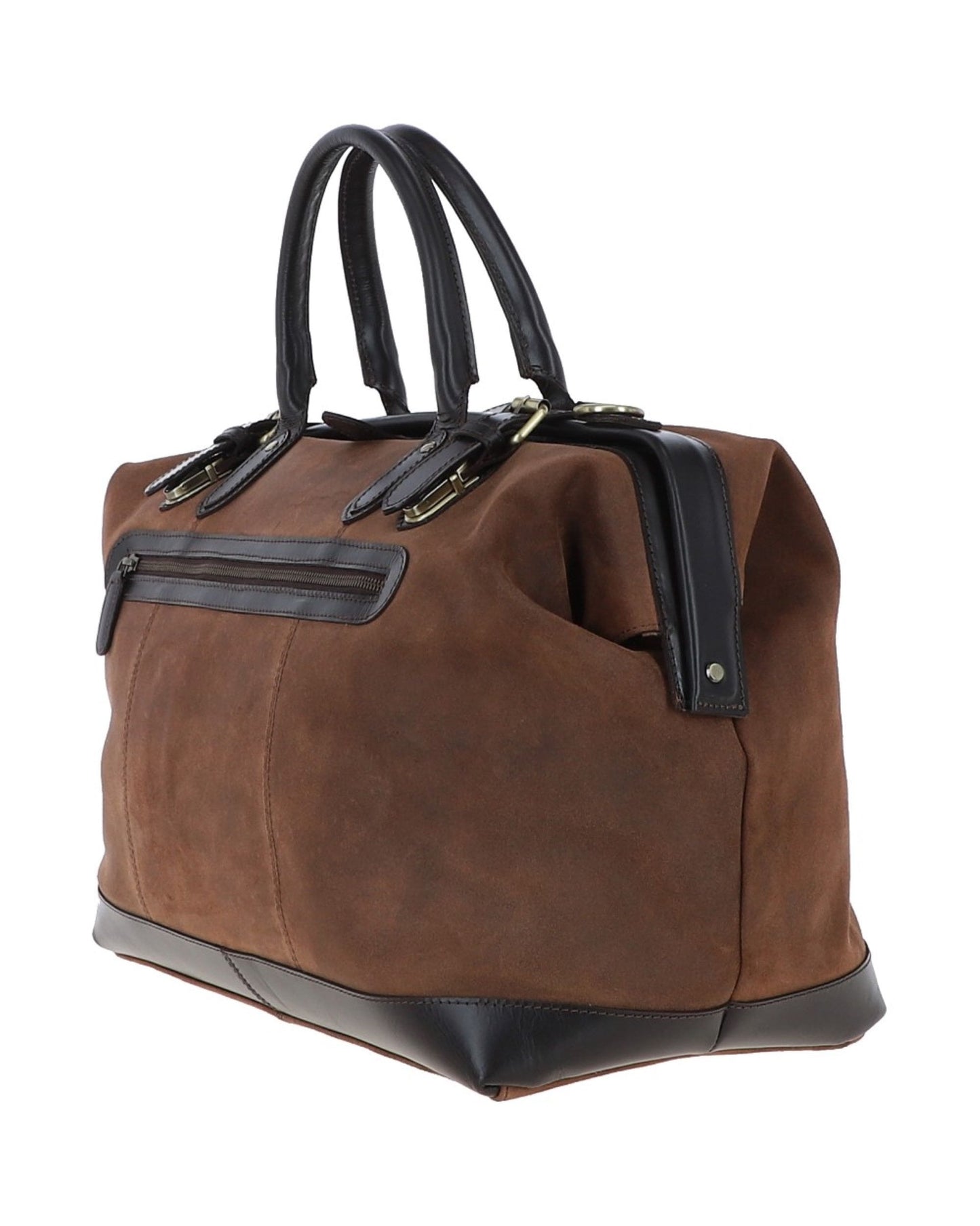 Dr.Bag Leather Dr Holdall Oily Brown Tornado