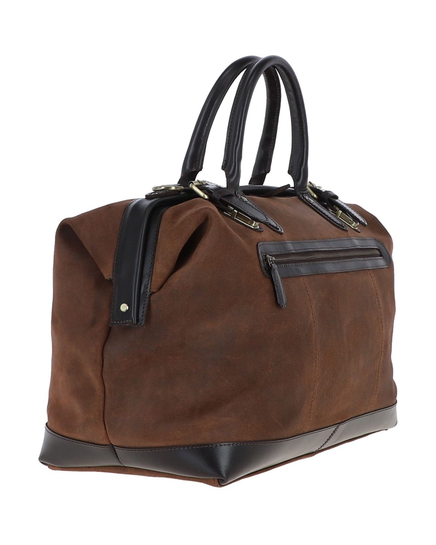 Dr.Bag Leather Dr Holdall Oily Brown Tornado