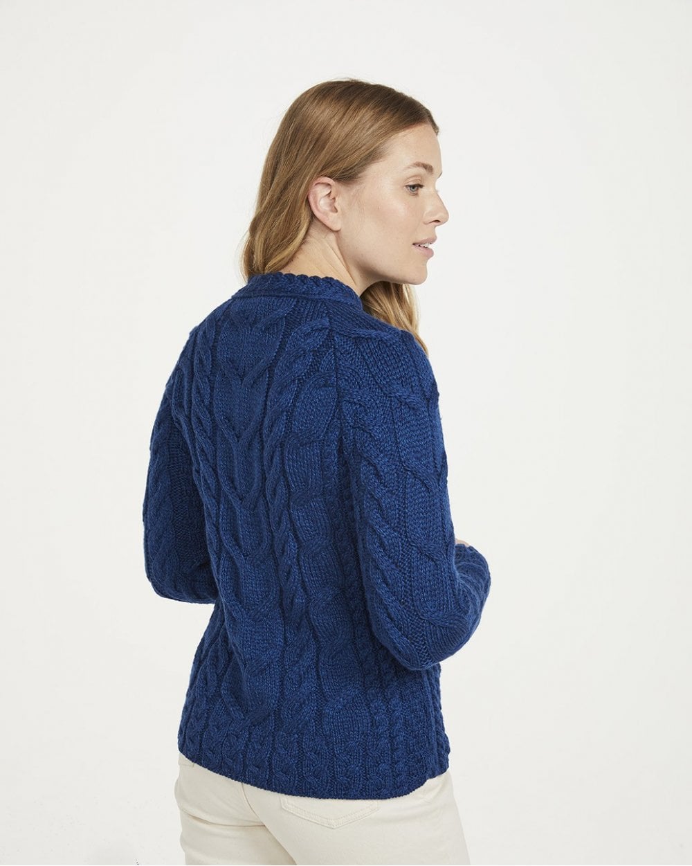 Listowel Ladies Aran Cabled Sweater