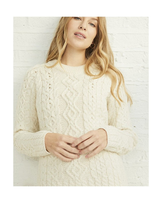 Aran Sweater with Raglan Sleeve