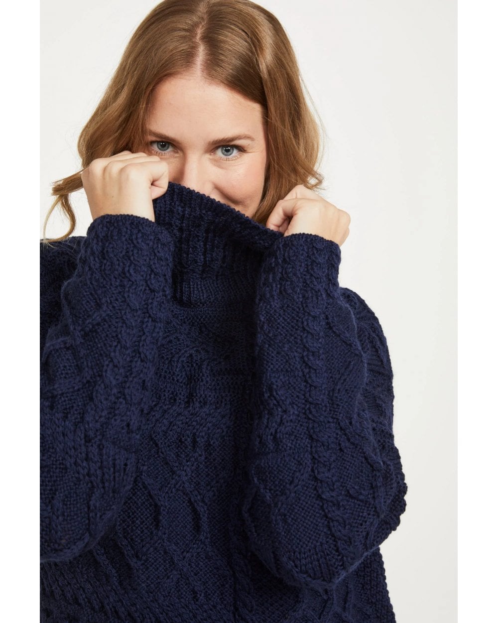 Skellig Ladies Oversized Aran Sweater